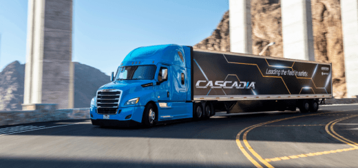 Daimler Trucks North America, Cascadia under bridge