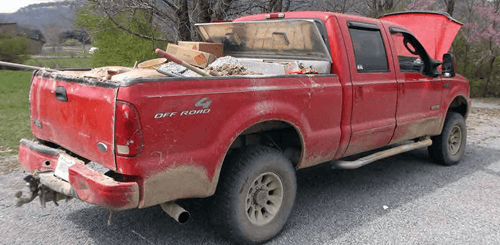 FMCSA Shuts Down Rock City Stone Co - Loaded Truck