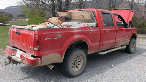 FMCSA Shuts Down Rock City Stone Co - Loaded Truck