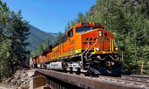 BNSF Railway Locomotive Train, BNSF wants to speed up intermodal service with new capital projects so it can grab a larger piece of e-commerce freight