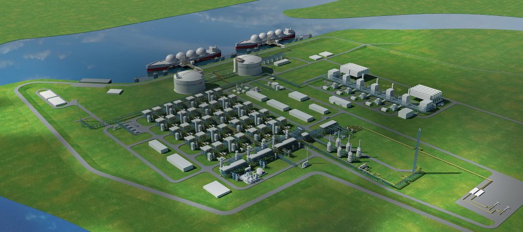 Venture Global LNG - Calcasieu Pass Facility Render