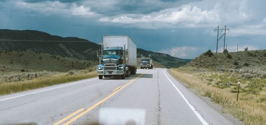Trucks on Roadway