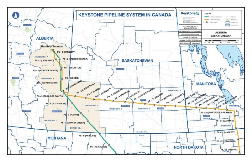Keystone Pipeline in Canada
