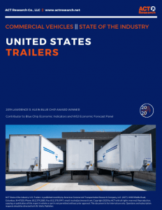 ACT Research - State of the Industry U.S. Trailers report, Freight Rates Push Vehicle Demand Beyond Ability to Supply