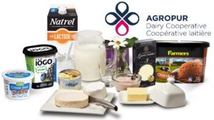 Agropur Hero showing dairy products like milk cheese and ice cream, Dairy Group Wins Tax Credits, Dairy Co-op Wins Tax Credits