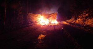 Costal GasLink Pipeline Project Attack, Burning Blockade, Pipeline attacked in Canada