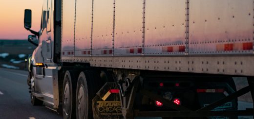 Sunset on Semi Truck - Photo by Caleb Ruiter on Unsplash