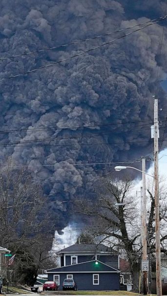 Ohio Train Derailment, Derailed train nuked Ohio town, East Palestine Ohio rocked by train derailment causing chemical spill and dark plume to descend on town and wildlife
