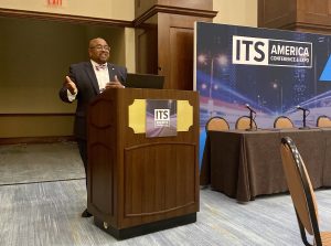 FMCSA Deputy Administrator Earl Adams Jr. provided keynote remarks on the Future of Freight: Automated Vehicles, Regulatory Guidance, and Deploying Supply Chain Solutions panel