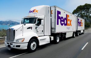 FedEx Freight Truck on Road