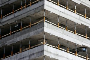 Concrete Building on Construction Site