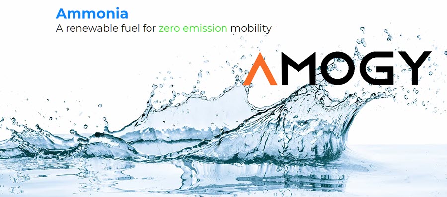 Ammonia as an energy carrier for hydrogen in Amogy's zero-emission trucks, contributing to a hydrogen economy.