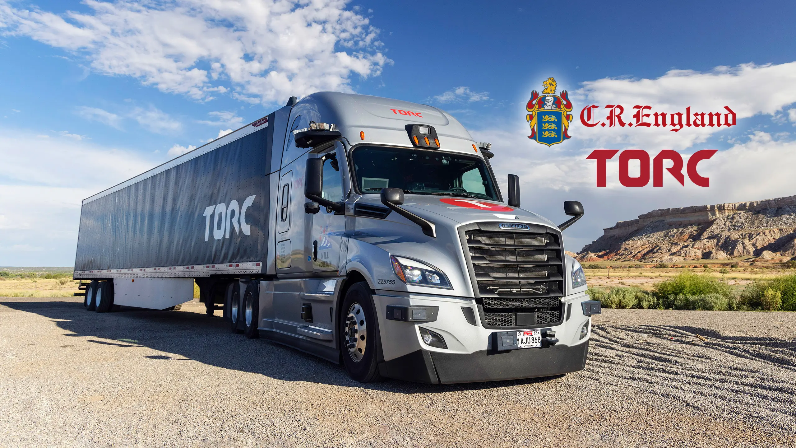 TORC & CR England Autonomous Collaboration Truck