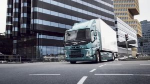 Volvo FH Electric Class 8 cab-over tractor