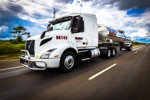 TransWood tanker truck symbolizing the company's expertise in bulk transportation