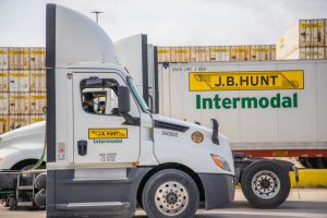 JB Hunt Intermodal Truck of J.B. Hunt Walmart Agreement