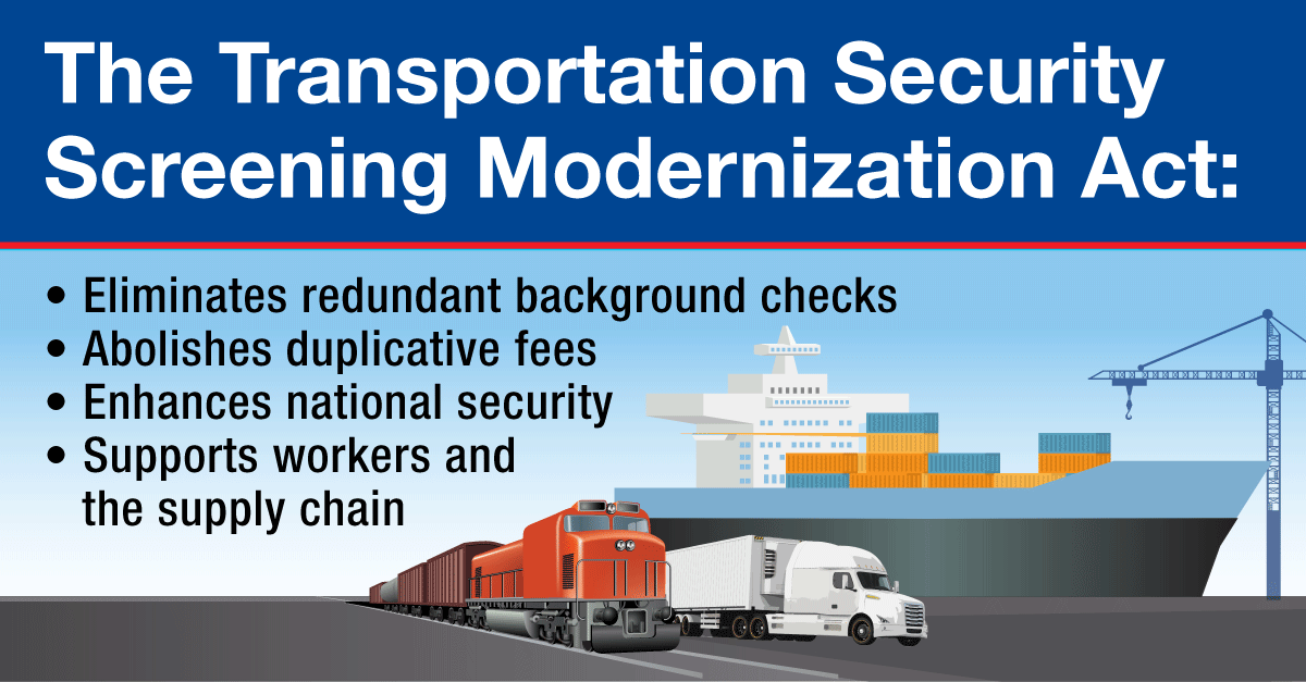 Transportation Security Screening Modernization Act Info-graphic